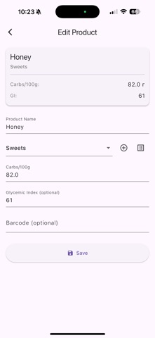 DiaBalance Carb Tracker Screenshot 8 of 10