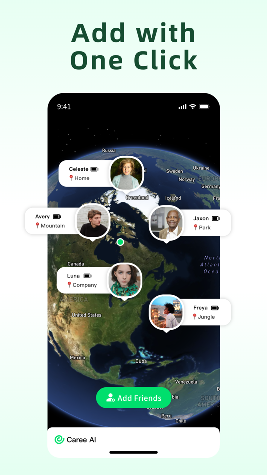 #2. Caree AI - GPS Phone Location (iOS) Podle: Moonscape Technologies Inc.