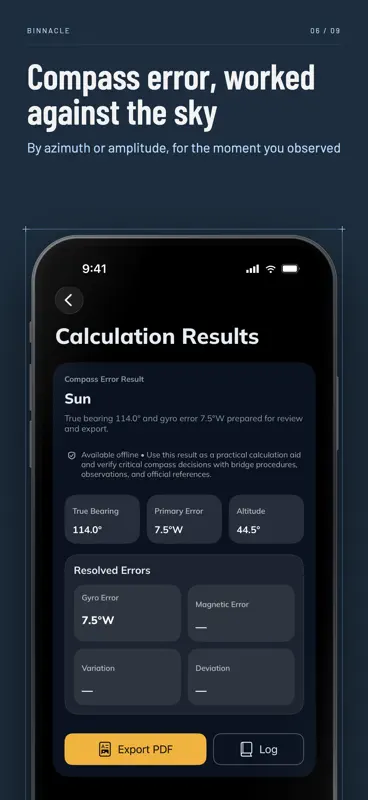 Binnacle: Nautical Calculator screenshot 6 of 9