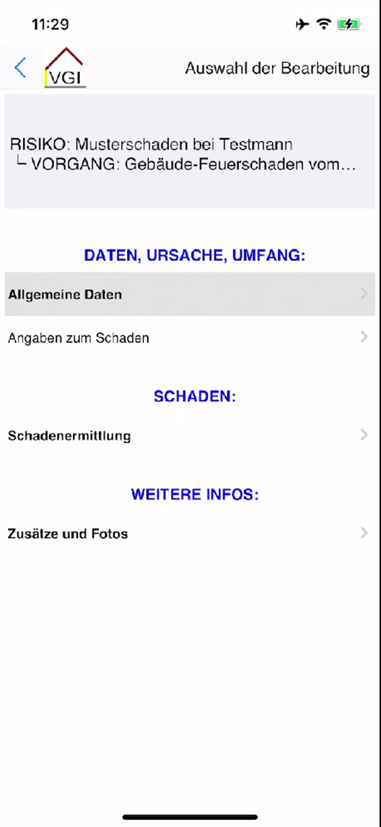 Schaden Gutachter VGI-Expert screenshot 5