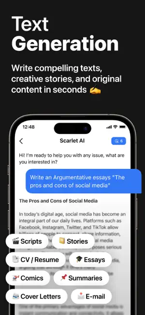 Scarlet AI – Chatbot Assistant screenshot 3