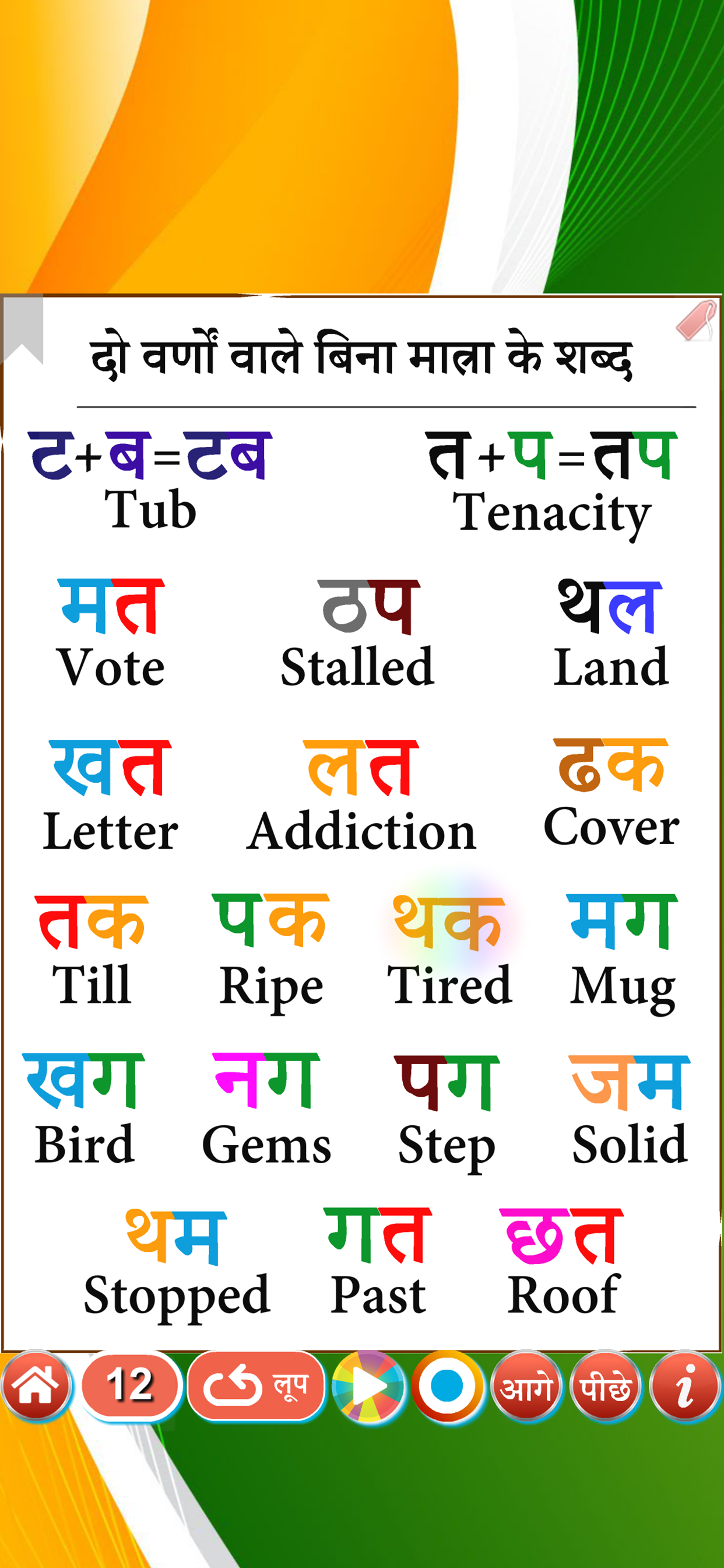 Learn Hindi Part 1 with audio screenshot 6