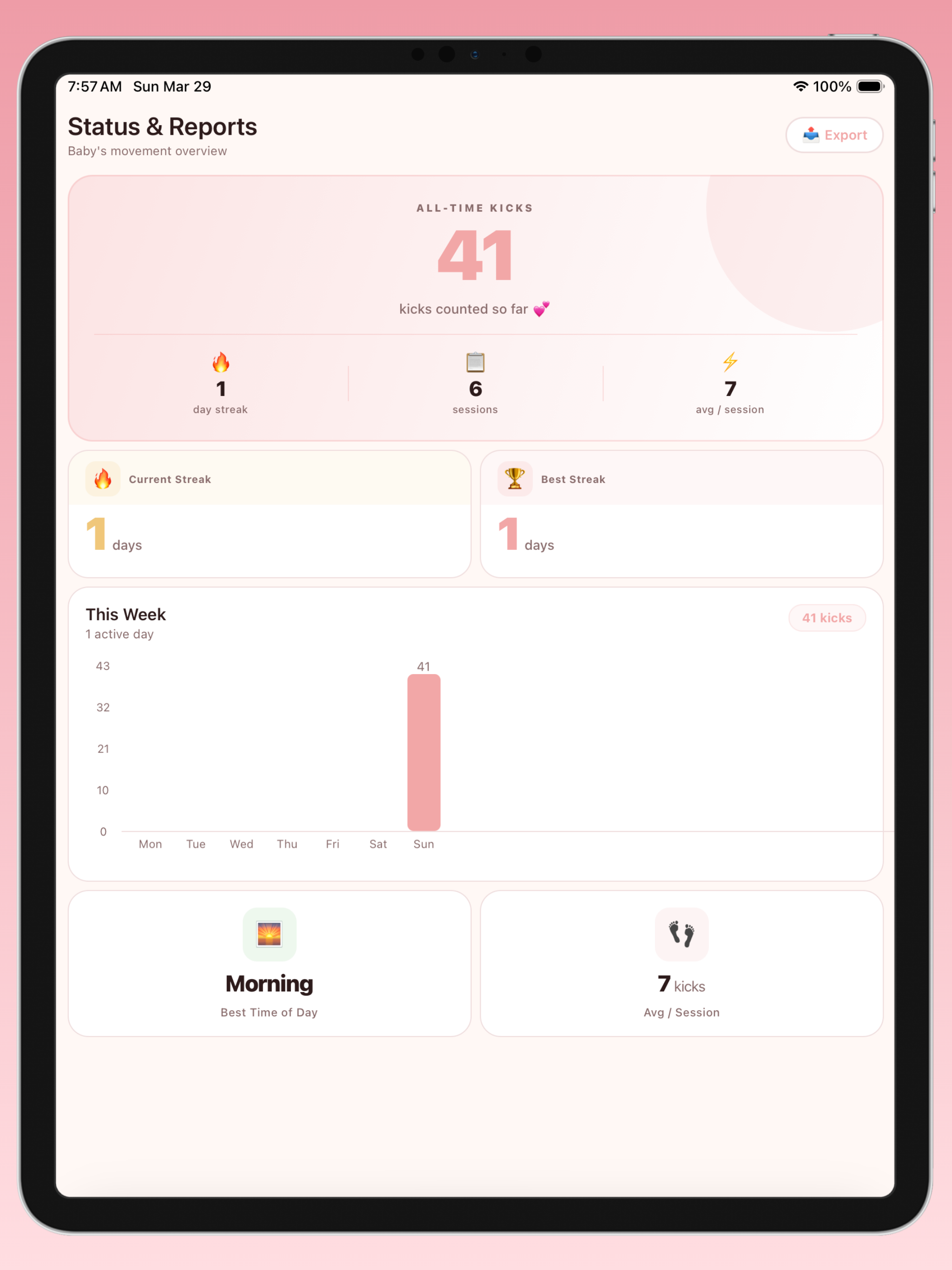 Baby Kick Counter - Kick Log screenshot 12