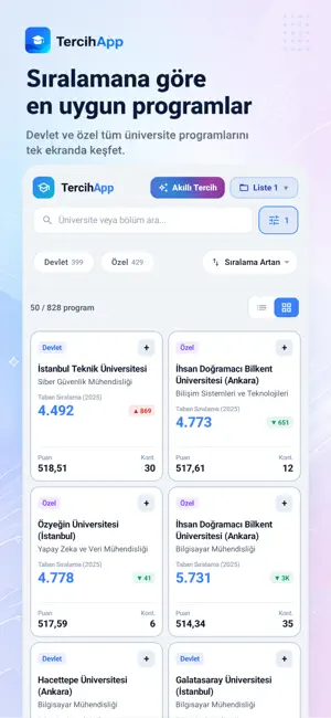 TercihApp - YKS Tercih Robotu screenshot 3