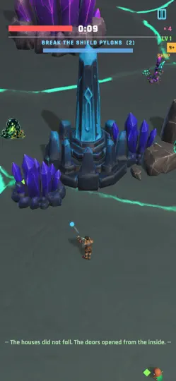 Captura de pantalla de Neon Horde — Arena Survivor en iPhone 1