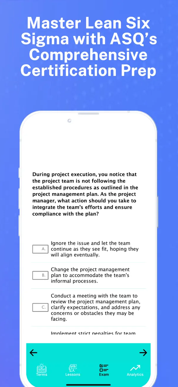 Screenshot #3 pour ASQ Six Sigma Prep