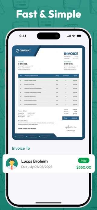 Invoice Maker - Quick Billing Screenshot 4 of 6