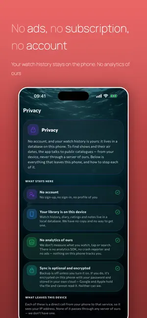 Eluna Screen: TV Show Tracker screenshot 3