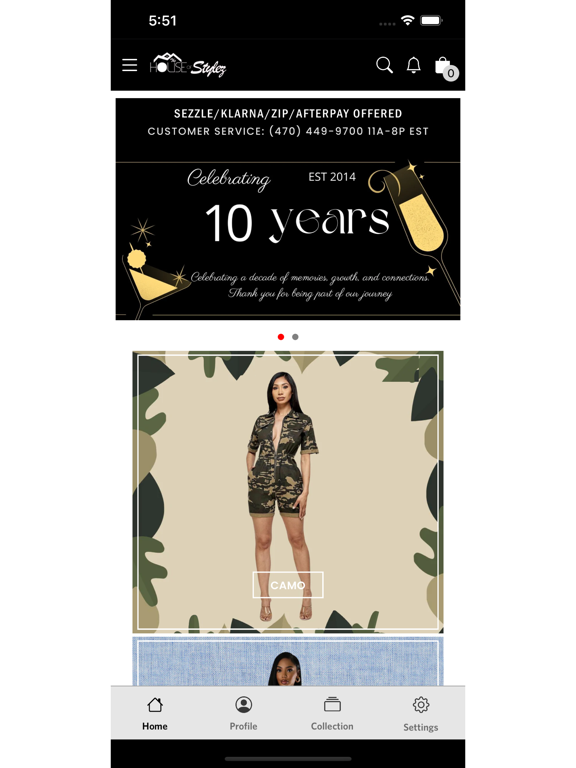 The House of Stylez iPad screenshot 1 - Shopping app