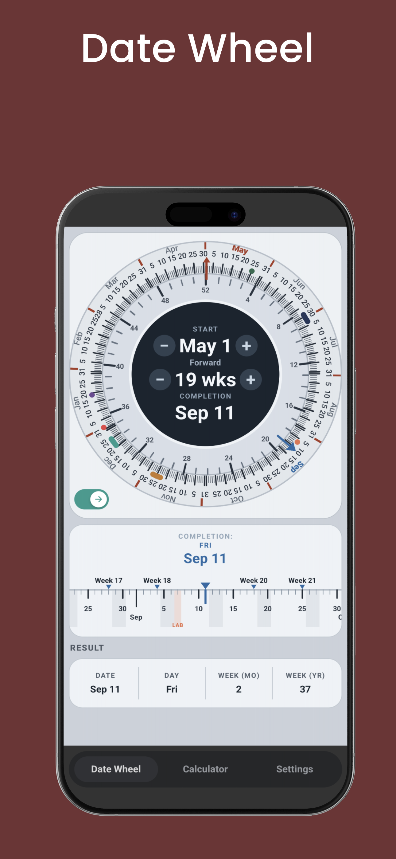 Date Wheel Calculator