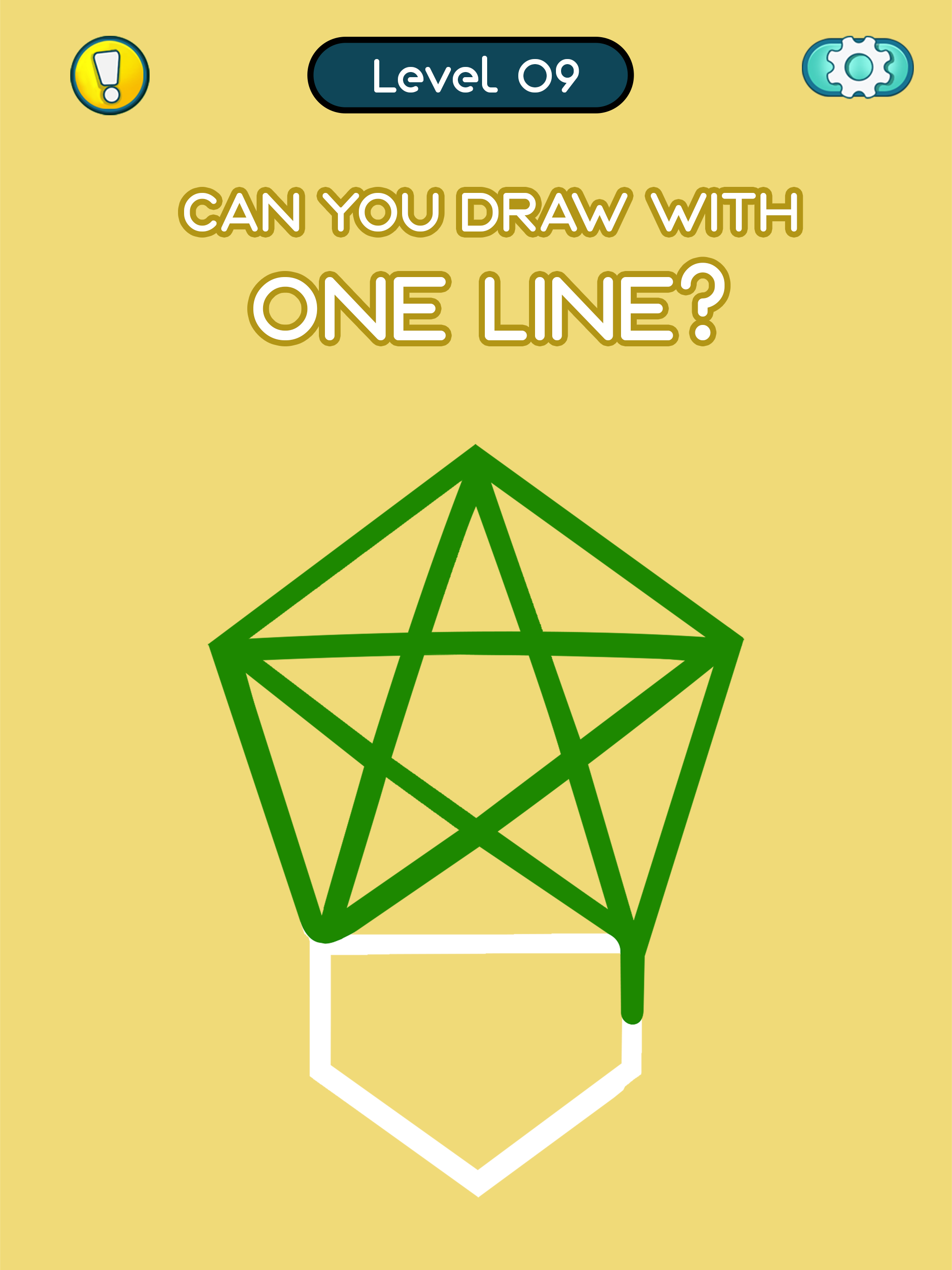 One Line Touch Draw Shape Game
