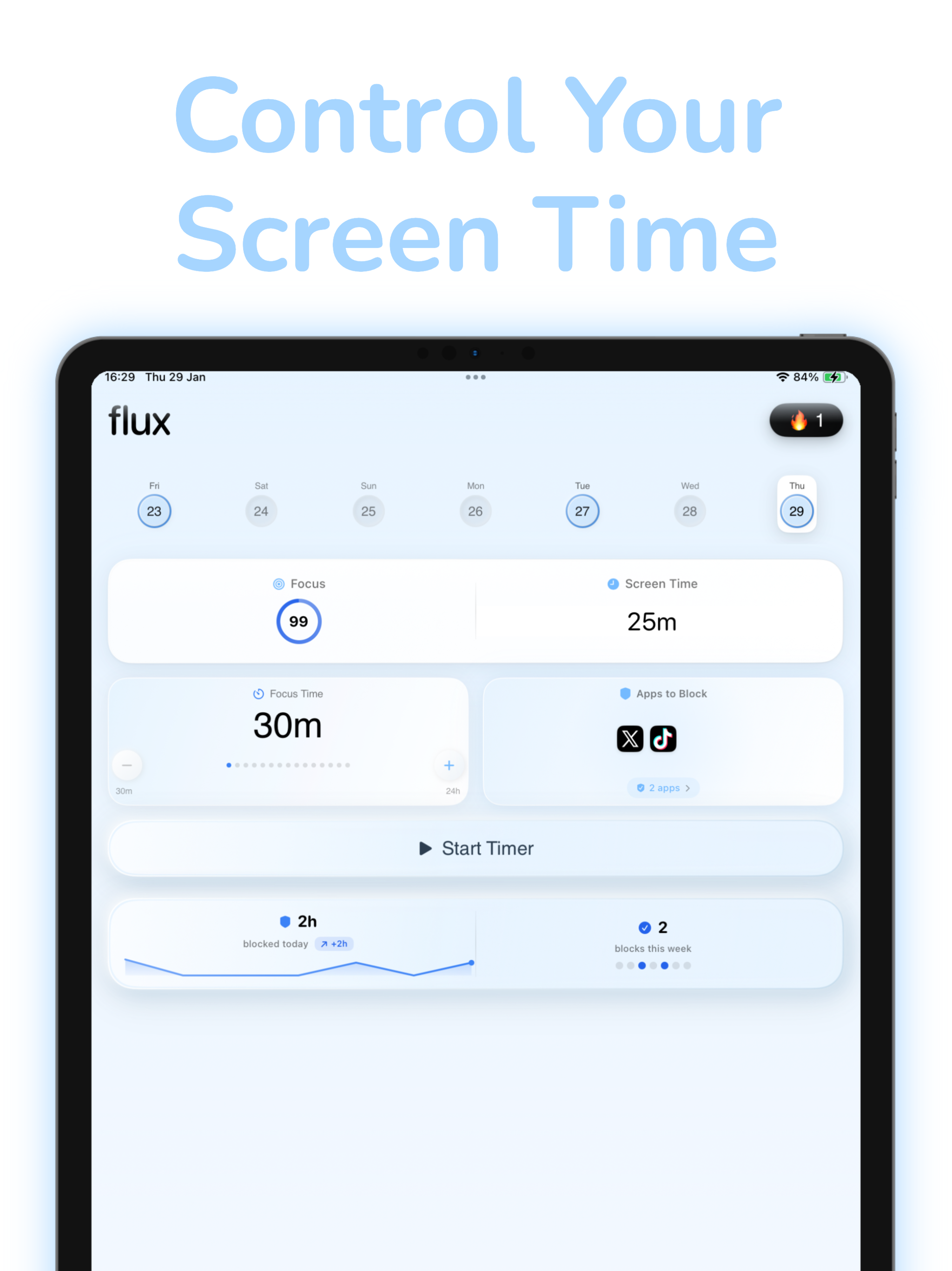 Screen time control-Flux screenshot 11