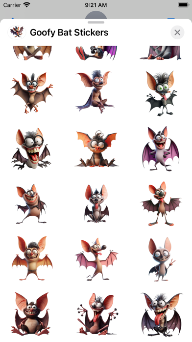 Screenshot #2 pour Goofy Bat Stickers