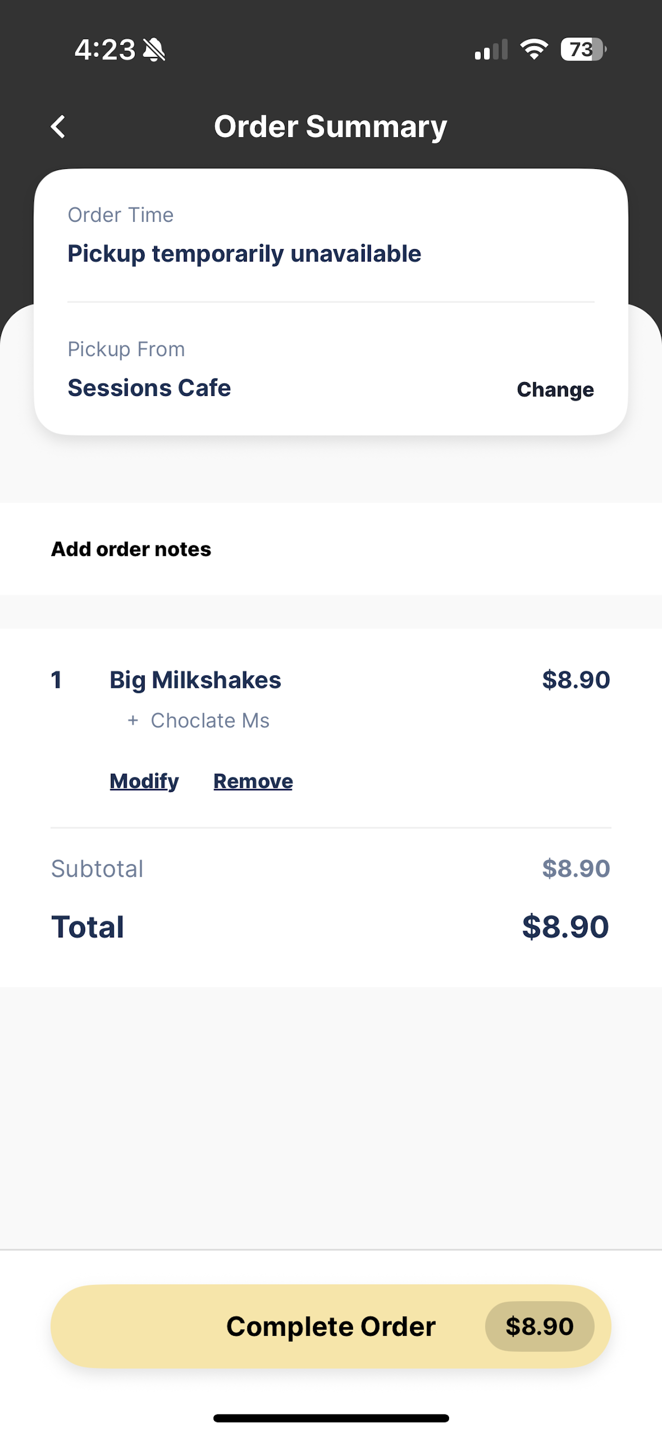 Sessions Cafe screenshot 3