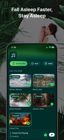 Sleep Sounds - White Noise Mix iPhone screenshot