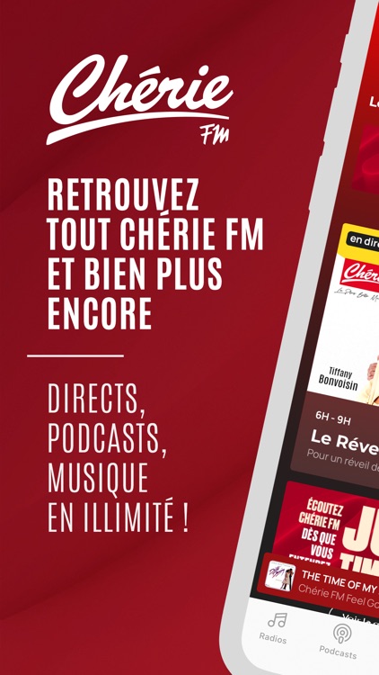 Chérie FM : Radios & Podcasts screenshot-0