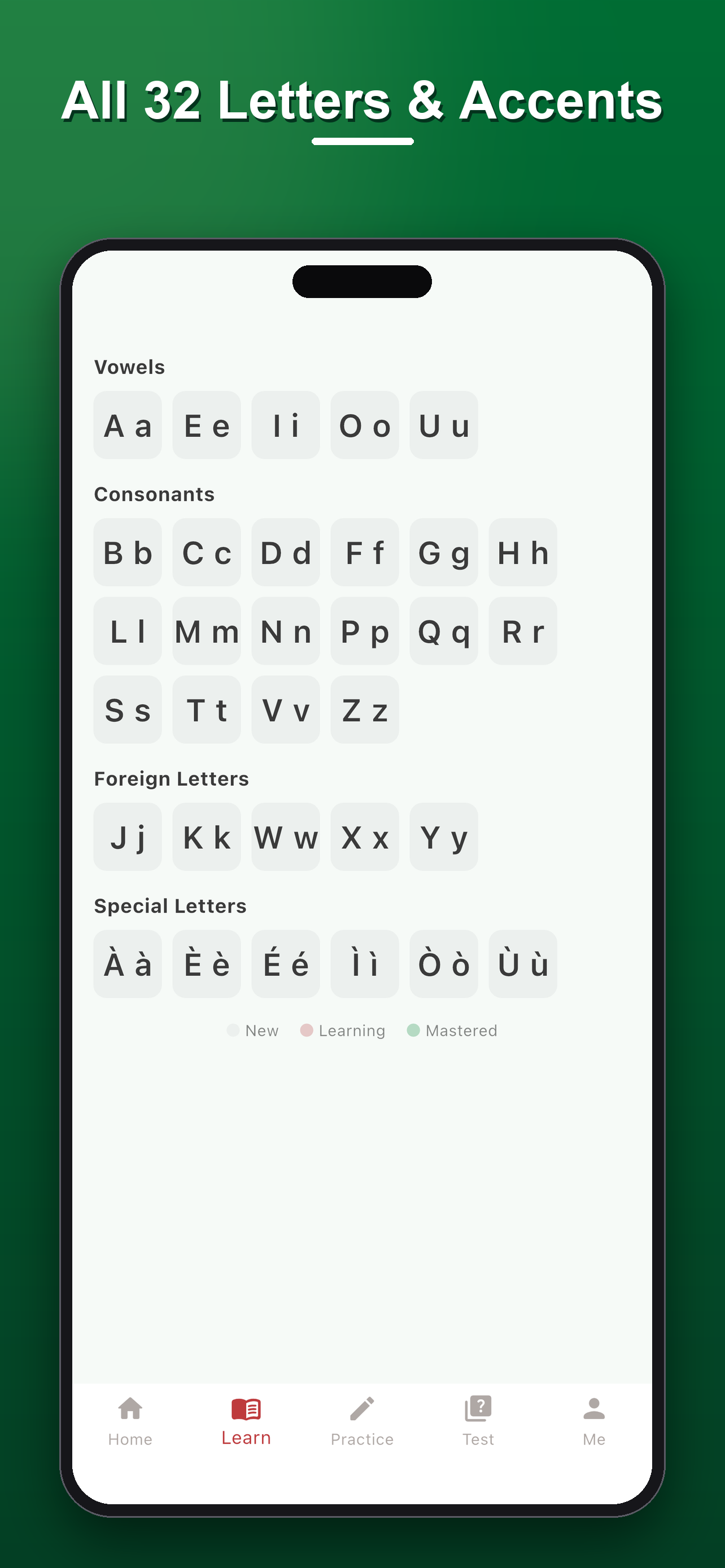 Learn Italian Alphabet ABC screenshot 2