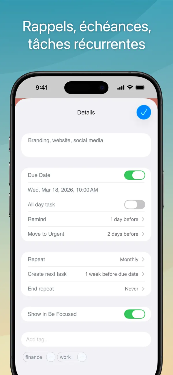 Screenshot #3 pour Focus Matrix – Task Manager