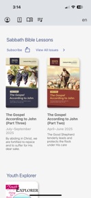 Sabbath Bible Lessons screenshot