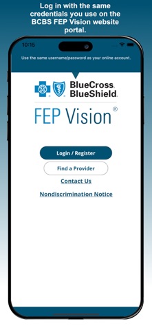 BCBS FEP Vision Screenshot 1 of 6