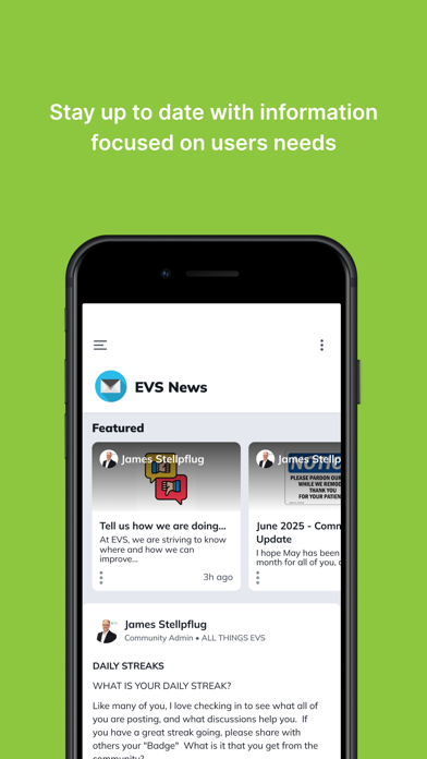 EVS User Collective iPhone screenshot 3 - Social Networking app
