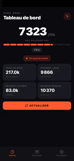 Objectif 10K Pas screenshot 1