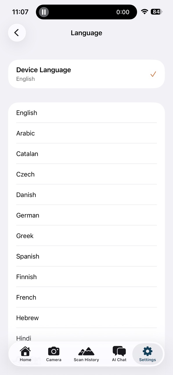 iPhone screenshot
