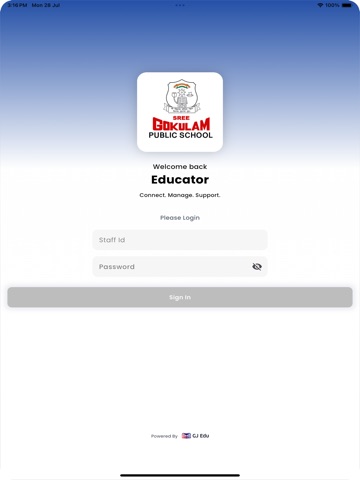 SGPS Faculty iPad screenshot