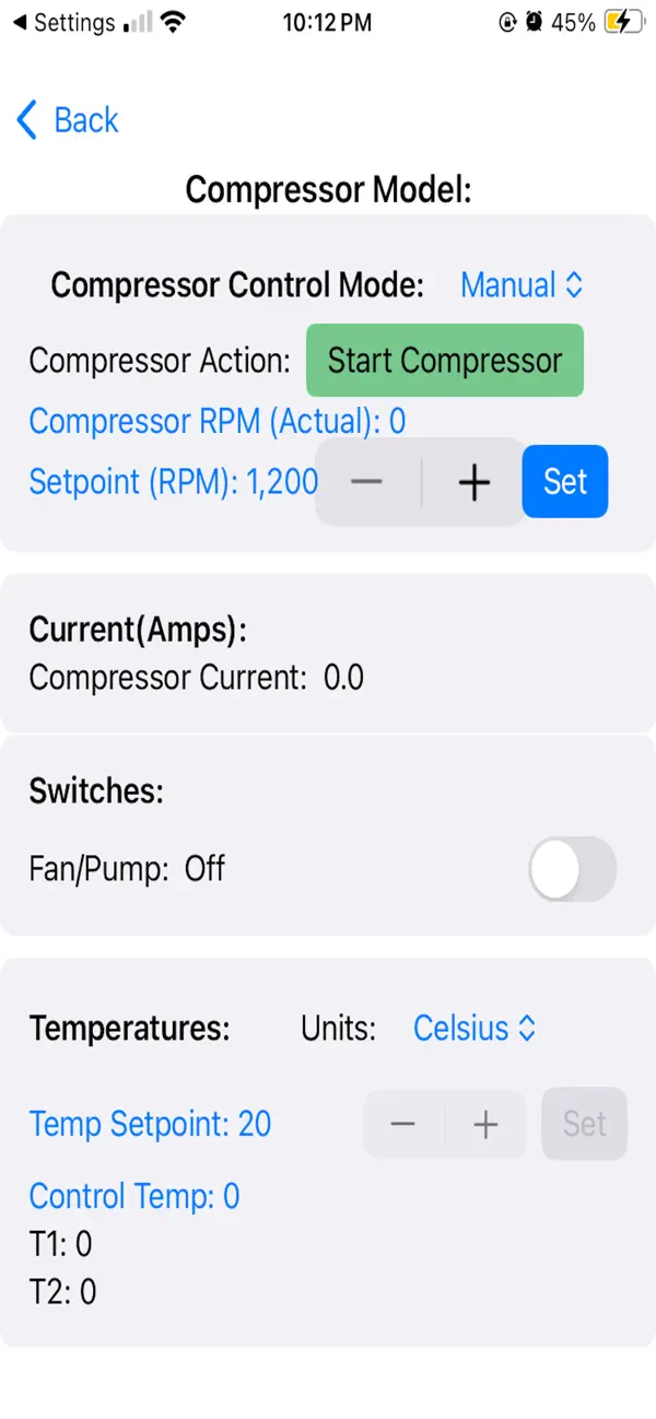 Screenshot #2 pour Aspen Compressor Controller