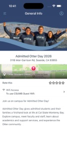 CSUMB Admissions screenshot