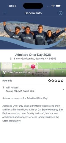 CSUMB Admissions Screenshot 2 of 3