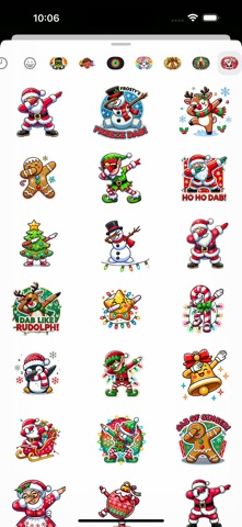 Santa & Friends Dab Stickers screenshot