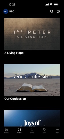 Bedico Baptist Church iPhone screenshot