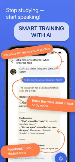 VerboLearn – Speaking Practice iPhone Ekran Görüntüsü 2