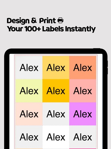 Label Printer・Sticker & Badge iPad screenshot