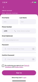 JCS Courier App screenshot