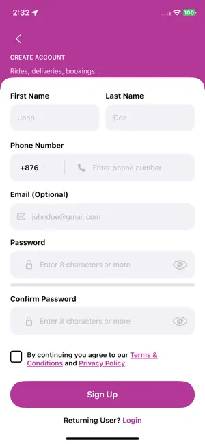 JCS Courier App screenshot 1