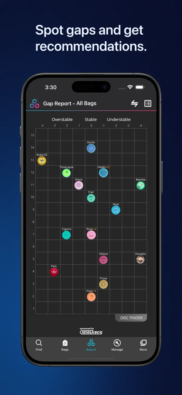 Screenshot #3 pour Disc Finder: Disc Golf Bag