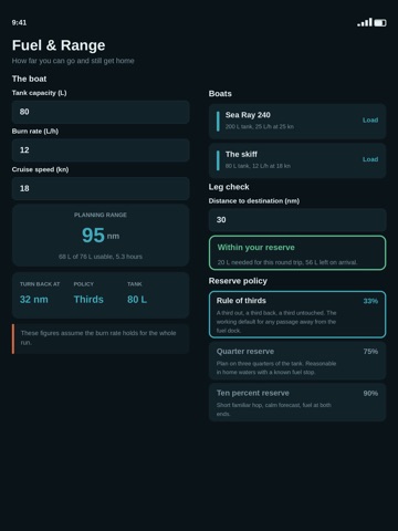 Fuel & Range Calculator iPad screenshot