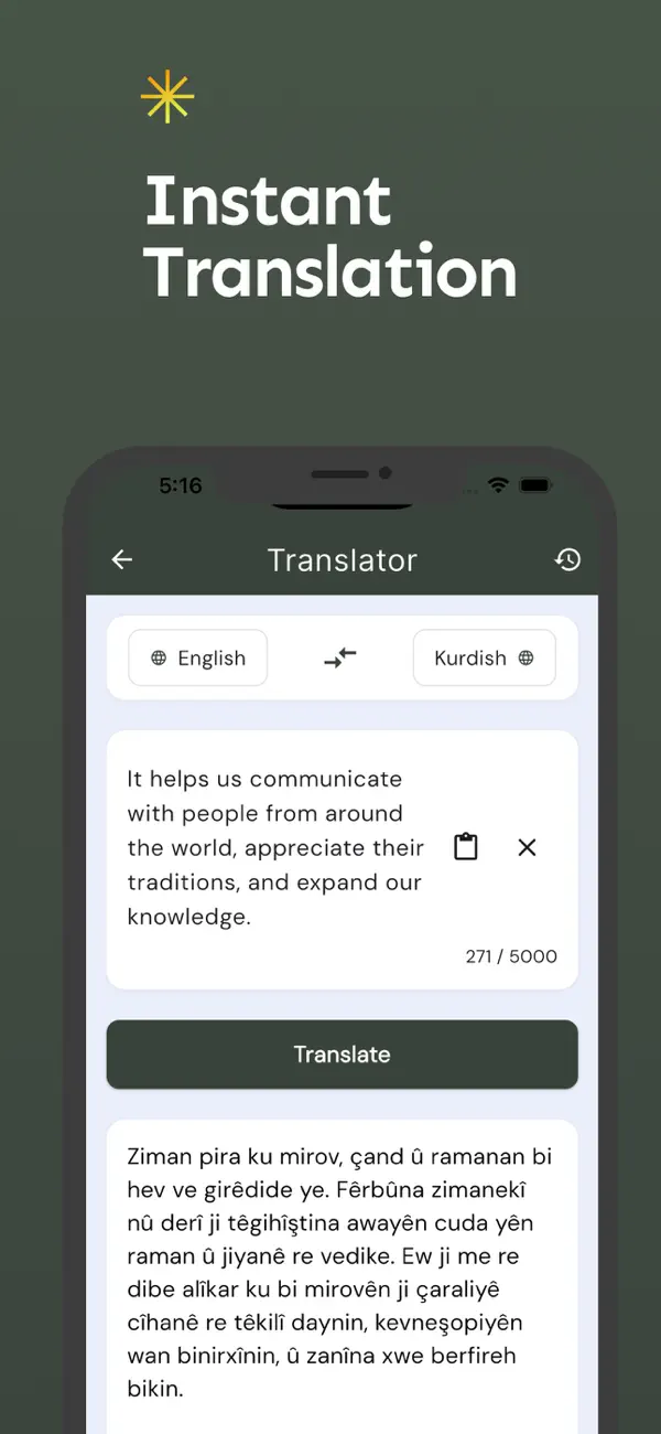 Screenshot #3 pour English to Kurdish Translator