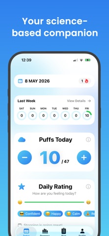 Exhale: Quit Vaping iPhone screenshot