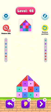 Color Block Drop Builder iPhone screenshot