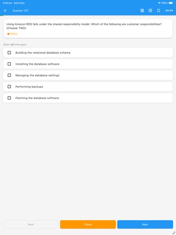AWS CLF-C02 2026 ® ExamCert iPad screenshot