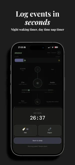 Moss: Baby Sleep Tracker screenshot 3