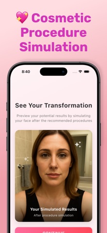 Evolé AI: Surgery Sim & Makeup iPhone screenshot