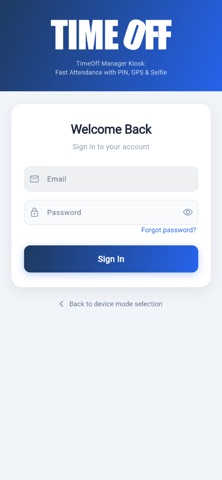 TimeOff Kiosk screenshot