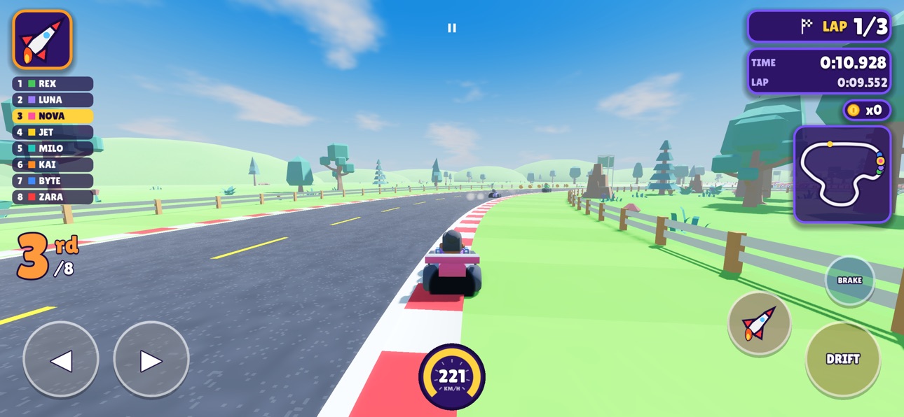 Screenshot 1 of Rage Run: Kart Chaos