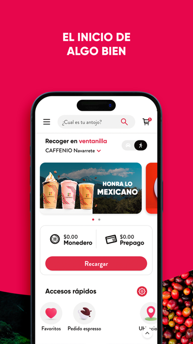 CAFFENIO app Screenshot