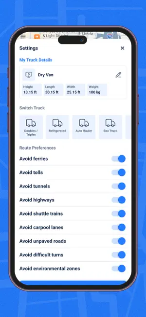 Truck GPS iPhone screenshot 5