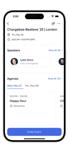 Chargebee Events screenshot